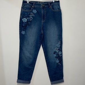 Women’s Gloria Vanderbilt jeans with floral detail